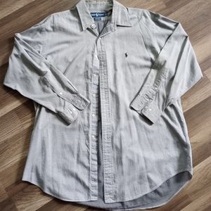 Ralph Lauren gray button down 32/33